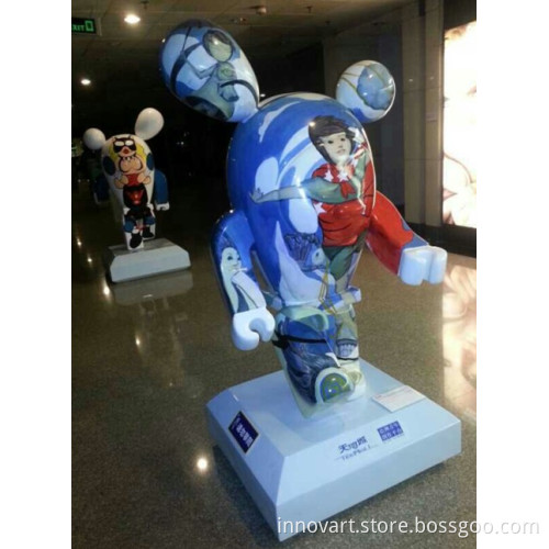 hand painted resin sculpture,hand drawing resin sculpture